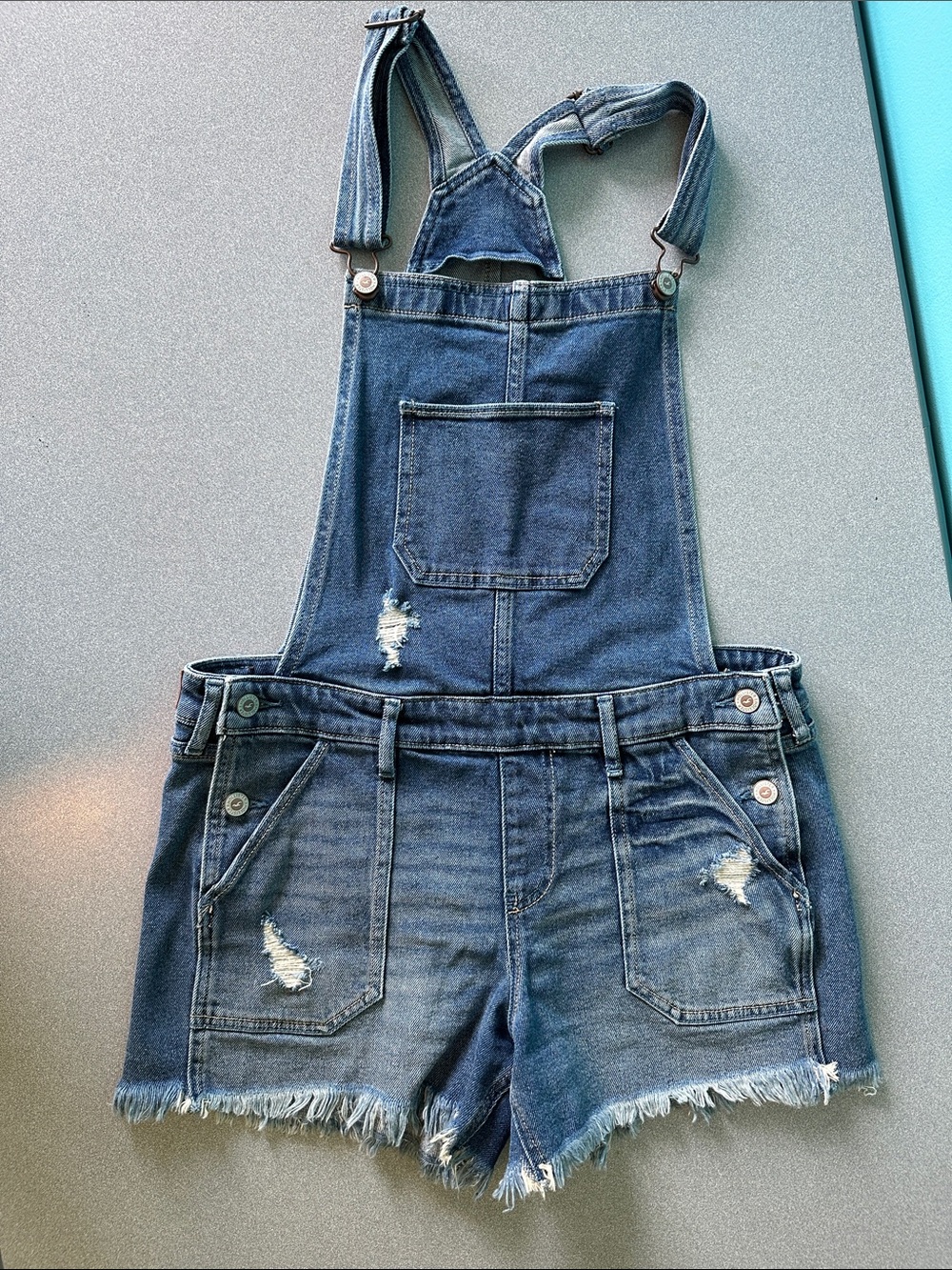 HOLLISTER | WOMENS | MEDIUM | BOYFRIEND SHORT OVERALL